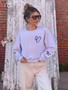 Heart/Cross Left Chest - Child of God on left wrist CrewNeck Sweatshirt