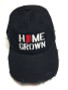 Black Distressed Hat - White Words/Red State