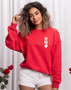 Queen of Hearts Cozy Valentine Sweatshirt 