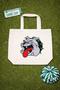 Bulldog Canvas Tote
