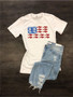 USA Flag Heart Softstyle Tee 