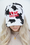 Home Grown Wisconsin Cow Print Embroidered Trucker Hat