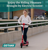 GOTRAX Apex XL Light Electric Scooter 8.5" Red