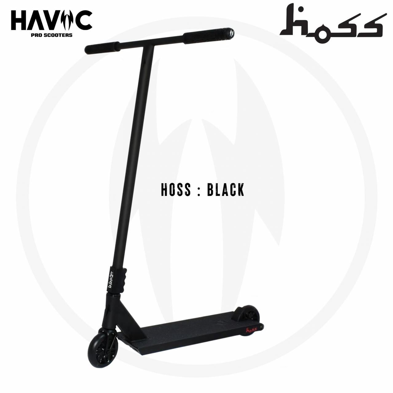 Havoc Hoss V2 2024 Complete Scooter Black Metrikx Scooters Canada