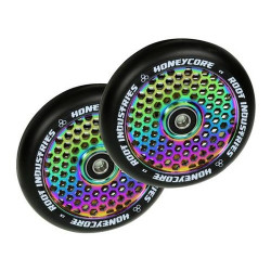 Root Industries Honeycore 110mm Wheels Black / Neochrome