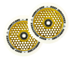 Root Industries Honeycore 110mm Wheels White / Gold