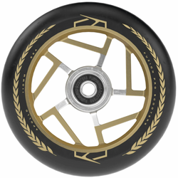 Fuzion Apollo Black / Gold 110mm (PAIR) - Scooter Wheels