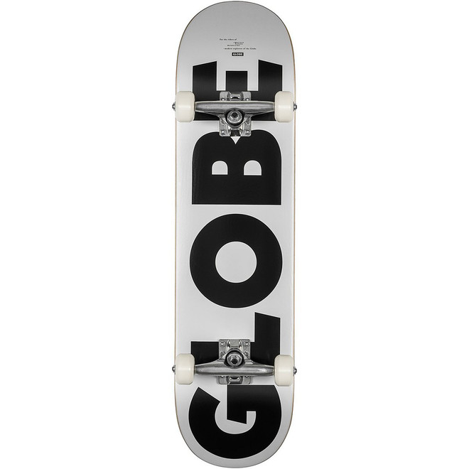 Globe Go Fubar Skateboard 8.0 White/Black