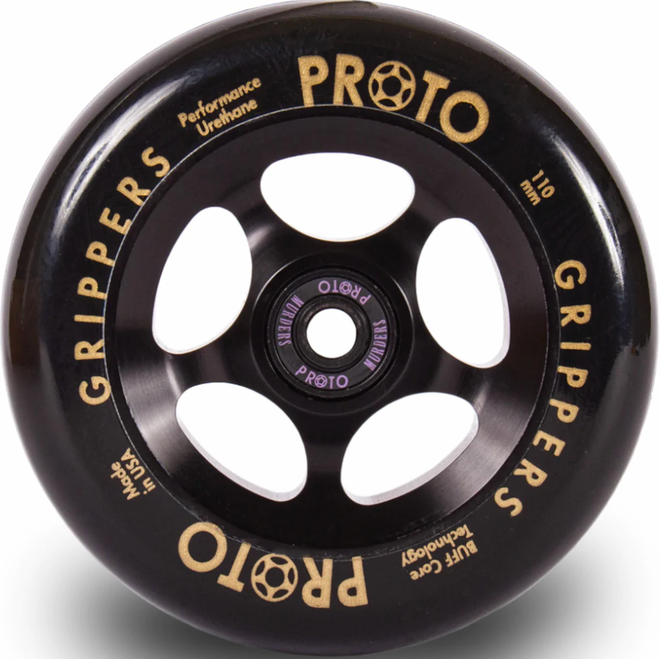 PROTO Grippers Wheels 110mm (Black on Black)