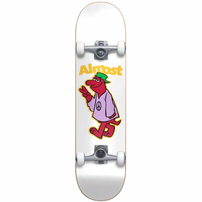 Almost Peace Out Youth FP White 7.25 - Skateboard Complete