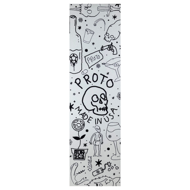 PROTO – “ZUASO” HD Grip Tape {White} (7″ x 24″)