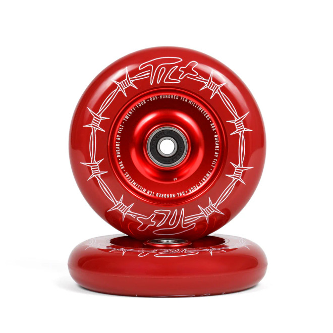 Tilt Durare Wheels - Barbed Crimson 24 × 110 (05-36-120)