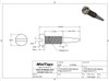 Self-Aligning Spring Hinge; 1.4mm Thread, 2.0mm Head, 3.1 Break Length, 6.1mm Overall Length Silver 100 CT  #SM702