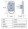 Push-On Silicone D-shape Nosepad 25 Pairs (NP623)

Diagram