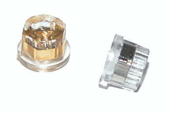 Omni-Nut Rimless Assembly  #SM423, silver right side of picture left side has the gold version SM424  sold in 25 count vials