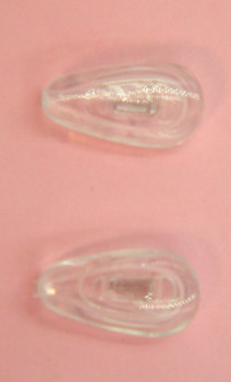 Air Pillow Nose pad Push-On 13mm Tear drop Silicone 10 Pairs #NP512