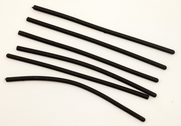 Cable Cover, Black Silicone, 1.6mm x 95mm, 3 pairs #TT348