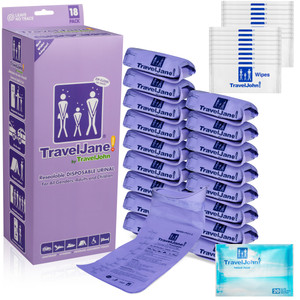 TravelJane Resealable Disposable Urinal (TJ1T-C) 18 Pack TravelJane Resealable Disposable Urinal (TJ1T-C) 18 Pack