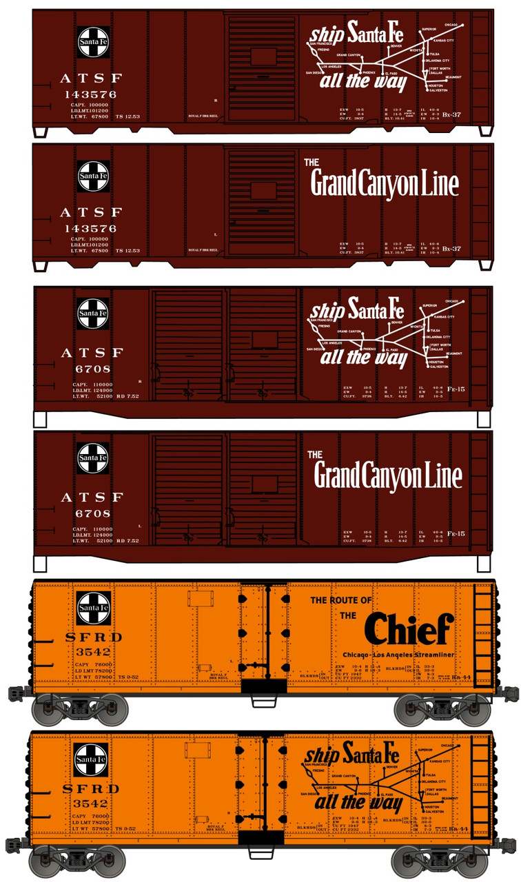 Accurail - Ho Boxcars 3#set Astf - 8082 - Active Powersports