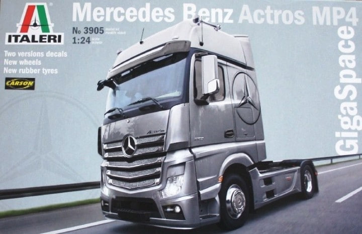 Italeri Model Kits - Mercedes Benz Actros MP4 1:24 - 3905 - Active ...