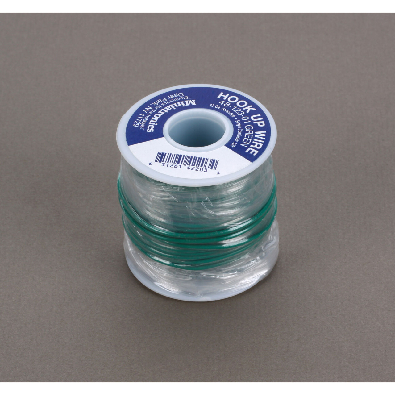Miniatronics Corp - 100' Stranded Wire 22 Gauge, Green - 4812301 ...