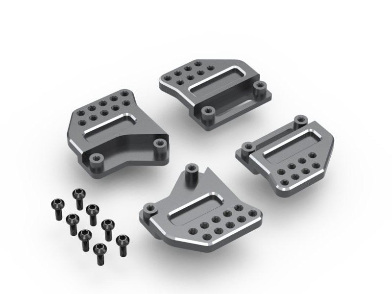 QAZQA Faretto stanley - Moderno - Alluminio - Gunmetal - Quadrato/Tondo