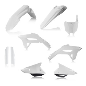 Acerbis - Plastic Kit- Full Hon White W/black - 2858921035