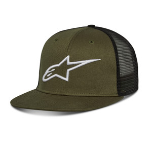 Alpinestars - Corp Trucker Hat Military/ Black O/s - 1025-81003-6910-OS