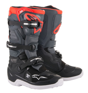 Alpinestars - Youth Tech 7s Boots Grey/red Sz 05 - 2015017-1133-5