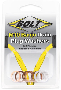 Bolt - Banjo Crush Washers 10mm 10/pk 5 Aluminum & 5 Copper - DPWM10.145-10 Bolt - Banjo Crush Washers 10mm 10/pk 5 Aluminum & 5 Copper - DPWM10.145-10