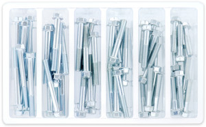 Bolt - M6 8mm Hex Flange Bolt Assortment 60 Piece Kit - SV-M6HEXF-20 Bolt - M6 8mm Hex Flange Bolt Assortment 60 Piece Kit - SV-M6HEXF-20