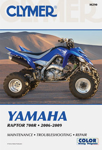 Clymer - Repair Manual Yam Raptor 700 - CM290 Clymer - Repair Manual Yam Raptor 700 - CM290