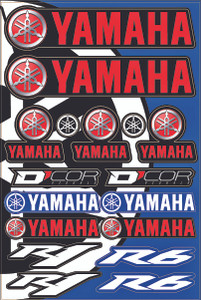 D-cor - Yamaha Street Decal Sheet - 40-50-102 D-cor - Yamaha Street Decal Sheet - 40-50-102