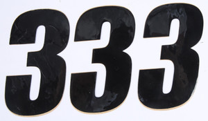 D-cor - Number 3 Black 4" 3/pk - 45-24-3