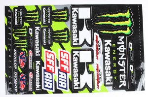 D-cor - Kawasaki Decal Sheet - 40-20-116 D-cor - Kawasaki Decal Sheet - 40-20-116