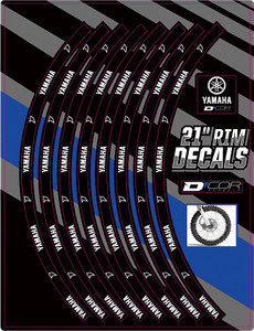 D-cor - Rim Decals 21" Yamaha Logo Front - 40-80-208