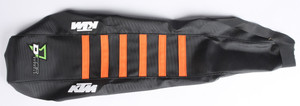 D-cor - Seat Cover Black/orange W/ribs - 30-30-216 D-cor - Seat Cover Black/orange W/ribs - 30-30-216