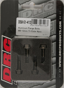 Drc - Aluminum Flange Bolts Titanium M6x12mm 4/pk - D58-51-412