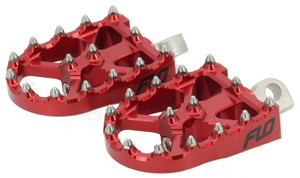 Flo Motorsports - Bmx Style Foot Pegs Red - FPEG-800V3R Flo Motorsports - Bmx Style Foot Pegs Red - FPEG-800V3R