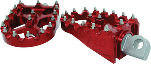 Flo Motorsports - Moto Sytle Footpeg Set Red 2"x3.125" - FPEG-800R Flo Motorsports - Moto Sytle Footpeg Set Red 2"x3.125" - FPEG-800R