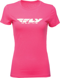 Fly Racing - Women's Fly Corporate Tee Raspberry 2x - 356-03782X