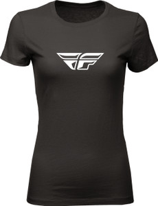 Fly Racing - Women's Fly F-wing Tee Black Sm - 356-0480S