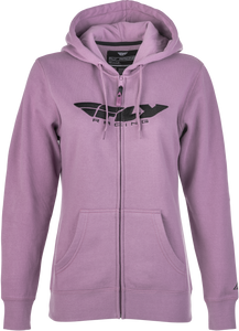 Fly Racing - Women's Fly Corporate Zip Up Hoodie Mauve 2x - 358-00622X