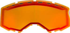 Fly Racing - Dual Lens With Vents Adult Red Mirror/persimmon - FLB-032