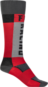 Fly Racing - Mx Socks Thick Red/grey Lg/xl - 350-0550L Fly Racing - Mx Socks Thick Red/grey Lg/xl - 350-0550L