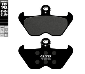 Galfer - Brake Pads Semi Metallic Fd198g1054 - FD198G1054
