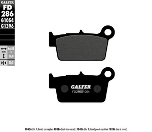 Galfer - Brake Pads Semi Metallic Fd286g1054 - FD286G1054