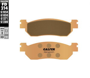 Galfer - Brake Pads Sintered Fd214g1371 - FD214G1371