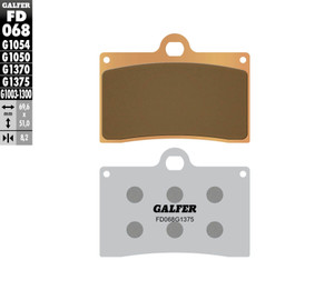 Galfer - Brake Pads Semi Metallic Fd068g1054 - FD068G1054