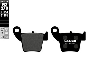 Galfer - Brake Pads Semi Metallic Fd278g1054 - FD278G1054 Galfer - Brake Pads Semi Metallic Fd278g1054 - FD278G1054